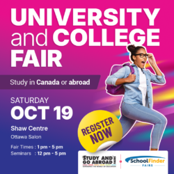 Ottawa • Study and Go Abroad / SchoolFinder Fairs, Education Fair, University Fair, College Fair