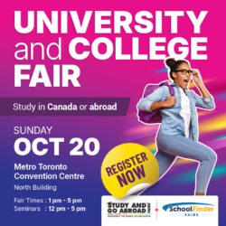 Toronto • Study and Go Abroad / SchoolFinder Fairs, Education Fair, University Fair, College Fair